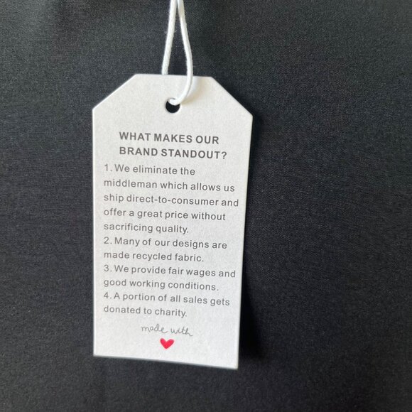 Unbranded Tunic Shirt Womens Small Black New Asymmetrical Hem - Picture 8 of 8